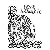Happy thanksgiving coloring pages
