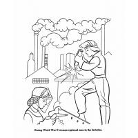 Labor day coloring pages