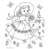 Easter and spring coloring pages