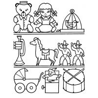 Christmas toys coloring pages