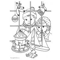 Christmas toys coloring pages