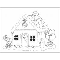 Christmas gingerbread coloring pages