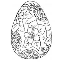 Easter egg coloring pages