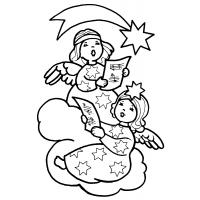 Christmas Angels coloring pages