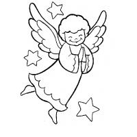 Christmas Angels coloring pages