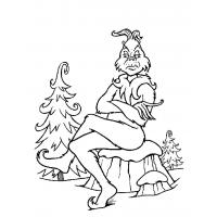 The grinch coloring pages