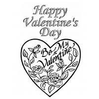 Valentine's day coloring pages