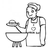 Labor Day Coloring Page