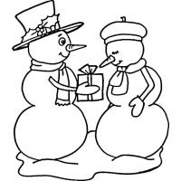 Coloring Pages Snowman